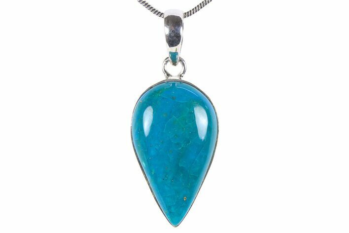 Peruvian Blue Opal Pendant (Necklace) - Sterling Silver #382810